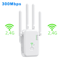 Pikkukuva 2 / 8: Langaton WiFi-linkki 1200Mbps WiFi-toistin Signaalinvahvistin Kaksoiskaistainen 2.4G 5G WiFi-laajennin 802.11ac Gigabit WiFi WPS-reitittimen verkkoantenni 2.4G 300Mbps White EU Plug