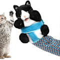 Miniatyrbild 1 av 5: Kattdocka Brottare Plysch Handdocka Leksak med Vaddering, Rolig Interaktiv Kattleksak Träning & Övningshandske för Katter[HK] Default