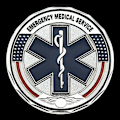 Miniatyrbild 5 av 5: Emergency Medical Service Challenge Coin US EMS Metall Minnesmedalj Samlargåva (YJD) Silver -1pc
