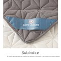 Miniatyrbillede 6 af 7: Vandafvisende Madrasbeskytter med Elastisk Bånd Quiltet Beskyttelsespude Vinterdyne til Enkelt/Dobbeltseng 140/160 white Full 137x190cm