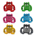 Miniatyrbillede 1 af 5: 6 stk./sæt Plysdukke Peluche Appease Coulor Følelser Plushie Fyldt Legetøj Til Børn Jul_v (YJD) Gray