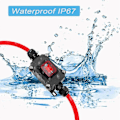 Miniatyrbild 5 av 5: DC12V Inline Strömbrytare DC12-24V DPST Dubbelsidig Kabeldragning Strömbrytare 25A IP67 med På/Av Snabbkopplingsbrytare [YJD] RedBlack