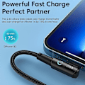 Miniatyrbilde 3 av 5: TOOCKI TQ-X25A1 1m 2.4A Ladekabel USB-A til Lightning Rettvinklet Datakabel - Grå[HK] Multicolor Black