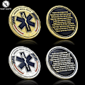 Miniatyrbillede 1 af 5: Emergency Medical Service Challenge Coin US EMS Metal Mindesmønt Samlerobjekt Gave (YJD) 2pc-set