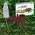 Miniatyrbild 2 av 5: Barnpresent Fjärrkontroll Läskig Krypande Mjuk Plysch Spindel Infraröd RC Tarantula Leksak[HK]