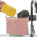 Miniatyrbilde 3 av 5: Dishho kurv | Kran svampestativ, Kran avløpshylle, Avtakbar rustfritt stål hengende kranavløp for kjøkken bad [kk]