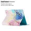 Pikkukuva 3 / 5: 10 tuuman universaali personoitu maalattu marmorikuvioinen tikattu nahkakotelo vaaleanpunainen sininen marmori [HK] Multicolor Style C iPad 10.2 (2021)