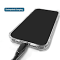 Miniatyrbillede 4 af 4: Universal Nylon-Patch Telefon-Halsbånd med Krydsbånd (YJD) Black Svart