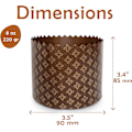 Miniatyrbillede 2 af 5: Brune Panettone-forme 25 stk.