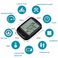 Miniatyrbillede 5 af 5: Cykelcomputer Vandtæt Speedometer Cykelcomputer Odometer[YJD] as shown