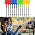 Miniatyrbillede 5 af 5: Dart Sæt Med 100 Ekstra Bløde Spidser, Sikkerheds Bløde Dartpile (rød, gul, blå, grøn) (12 stk.) [HK]