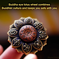 Miniatyrbillede 3 af 5: Populær Mini Metal Titanium Legering Fingerspids Buddhisme Modellering Tofarvet Dekompression Legetøj Trendy Artefakt[YJD] C