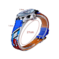 Miniatyrbild 5 av 5: Barn Pojkar Spiderman Quartz Klocka Tecknad Konstläder Armbandsur Gåva[HK] Blue