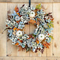 Miniatyrbilde 2 av 5: Høstkrans, Dørhøstdekorasjon, Gresskar Høstbladkrans, Thanksgiving Kunstig Blad, Innendørs Utendørs Kunstig Plante For Peis & Chris kk