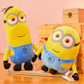 Pikkukuva 4 / 4: Minions Pehmolelut, Stuart/Kevin/Bob, Kawaii Pehmeä Söpö Nukkumislelu Vuodevaatteiden Tyyny Ystävänpäiväksi Lapsille Taaperoille