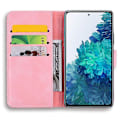 Miniatyrbillede 5 af 5: Wallet Case til Samsung Galaxy S20 FE Premium PU Læder Flip Cover Mandala[HK] Pink