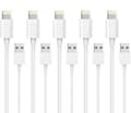 5-pack vit 10W iPhone-laddare 1M Lightning-kabel för iPhone 13 till 5/SE[YJD]