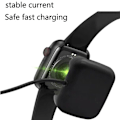 Miniatyrbilde 5 av 5: Smartklokke Magnetisk Lader Smartklokke Lading Kabel USB Ladbar Adapter (YJD) Black 1 Pcs