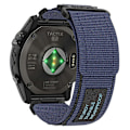 Miniatyrbillede 1 af 5: Til Garmin Tactix 7 Pro/ Fenix 7X/ 6X Pro/ 5X Plus Urrem 26mm Nylon Armbåndsrem[HK] Blue