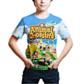 Miniatyrbilde 1 av 3: 3D-printing Animal Crossing T-skjorte Barn T-skjorte Topper[HK] 5-6 Years A