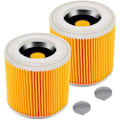 Miniatyrbillede 1 af 3: 2-pak filterpatron til Kärcher WD3 Premium, NT20/1 NT30/1 NT38 - Filter - Udskiftningsfilter til Kärcher støvsugere (kk)