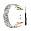 Miniatyrbillede 1 af 5: Til Garmin Forerunner 45 / 45s / Swim 2 Milanese Udskiftningsarmbånd Urrem[HK] Champagne Gold