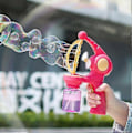 Miniatyrbild 4 av 4: Automatisk Bubbelpistol Bubbelblåsare Utan Bubblor[YJD] red