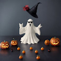 Miniatyrbilde 4 av 5: Amazons nye mellomfinger søte spøkelses Halloween mellomfinger kjærlighet spøkelsespynt (kk) Sunglasses Ghost
