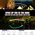 Miniatyrbild 4 av 5: Självlysande LED Frisbee - 38 RGB LED-lampor, 7+5 ljuslägen, Uppladdningsbar, IP65 Vattentät Utomhusleksaker Coola Leksaker för Vuxna och Fa[YJD] Black