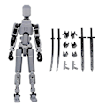 Pikkukuva 1 / 5: T13 Actionhahmo Titan 13 Actionhahmo Robot Actionhahmo 3D-tulostettu Action [kk] Black gray