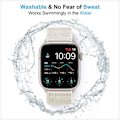 Miniatyrbilde 2 av 5: 6-pakks Stretchy Nylon Solo Loop for Apple Watch Band Series Ultra Watch 8 7 6 5 4 3 2 1 (38/40/41mm)  (kk)