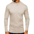 Miniatyrbillede 2 af 4: \"Herre Half Turtleneck Langærmet Pullover Top\"[HK] S beige