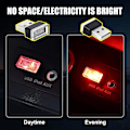 Miniatyrbillede 4 af 5: 4 stk USB LED Bil Interiør Atmosfærisk Lampe, Bærbar Mini LED Natlys, Plug-in USB Interface Bagagerums Ambientebelysningssæt (rød)
