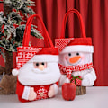 Pikkukuva 5 / 5: Jouluaiheinen lahjakassisetti, 3 kpl - Jouluaiheiset piirroskuviot - Joulupukki, Lumimies, Poro - Joulumakeisten ja omenoiden kassin setti (YJD) 3 gift bags