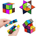 Pikkukuva 4 / 5: Magic Star Cube, SHONCO 2 in 1 Combo Infinity Cube -lelu, muuntava geometrinen palapeli 3D-koottava Fidget-stressin ja ahdistuksen lievitys Magic Puzzle Cu[YJD]