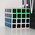 Miniatyrbillede 4 af 5: SAYTAY CFMOUR Speed Cube 4x4x4, Glat Magisk Kulfiber Sticker Speed Cubes, Forbedret Version Sort ST-001[YJD]