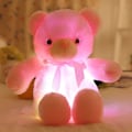 Miniatyrbilde 2 av 5: LED Teddybjørner Plysjdyr, Søte Lysende Bjørne Plysj Leke Kreative Fargerike Lysende Dukkegaver (A Rosa, 30cm/11.81in) [kk]