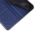 Pikkukuva 5 / 5: Honor Magic7 Lite 5G/ X9c 5G Kotelo Ristikkäinen Nahkainen Puhelinkuori Piilotettu Magneettikiinnitys[HK] Dark Blue