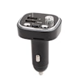 Miniatyrbilde 1 av 3: Bil Bluetooth-spiller 2 USB-porter Lader 7 Fargelys FM-sender For Håndsfritelefonering Sølv[YJD]