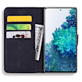 Miniatyrbillede 5 af 5: Wallet Case til Samsung Galaxy S20 FE Premium PU Læder Flip Cover Mandala[HK] Black