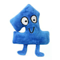 Miniatyrbild 1 av 5: HaKeLai Ny BFDI Battle For Dream Island Plyschleksak Gosedjur Mjukt Djur X Siffror Blintz Block Markör Penna Häftapparat Pommes Frites Gåvor[YJD] Number One 20cm