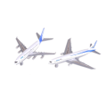 Miniatyrbillede 1 af 5: Mini Flymodel Legetøj Legeringsmaterialer Børnelegetøj Airbus A380 Boeing 777 Legetøj[YJD] White 1 Pc