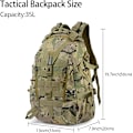 Miniatyrbild 2 av 5: 35 L taktisk ryggsäck, Militärryggsäck, vattentät, för vandring, camping, cykling, resor, utomhusryggsäck för män och kvinnor.