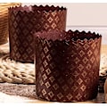 Miniatyrbillede 5 af 5: Brune Panettone-forme 25 stk.
