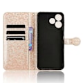Pikkukuva 4 / 5: ZTE Blade V50 Smart/Blade V50 Design 4G Nahkakotelo Pistekuvioitu Käännettävä Puhelinkotelo -[HK] Pink gold ZTE Blade V50 Smart