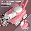 Miniatyrbillede 5 af 5: Automatisk Plæneklipper Sæbeboblemaskine Ukrudtsfjerner Form Blæser Aktivitet Til Udendørs Legetøj Til Børn Børnedag Drenge[HK] Pink