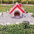 Miniatyrbillede 4 af 5: Mindesten til kæledyr Gravsten Kæledyr Mindestav Hundepote Kondolence Gravplade Stav Hundekirkegård Havestav Mindesten Vandtæt[YJD]