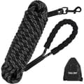 Hundkoppel - 10 m - 8 mm slitstark nylon - Vadderat handtag - Reflekterande sömmar (YJD)