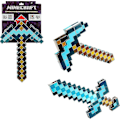 Miniatyrbillede 1 af 3: Minecraft Legetøj, Sværd Og Pickaxe, Minecraft Spil Transformerende Børnestørrelse Rollespil Tilbehør, Julegave Fødselsdagsgave Til Børn Og Fans