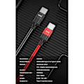 Miniatyrbilde 2 av 5: 100W USB Type C til Type C Kabel PD Hurtiglading 5A Hurtiglader USB C Kabel[HK] Red 1m